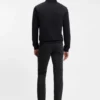 Slim-fit chinos in stretch-cotton satin