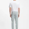 Slim-fit chinos in stretch-cotton satin