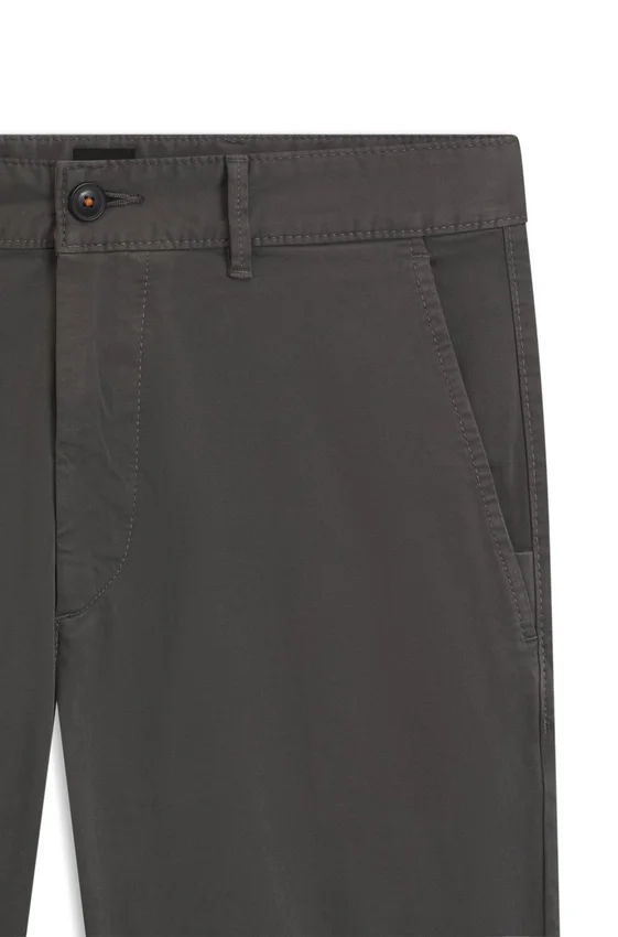 Slim-fit chinos in stretch-cotton satin Slim-fit chinos in stretch-cotton satin