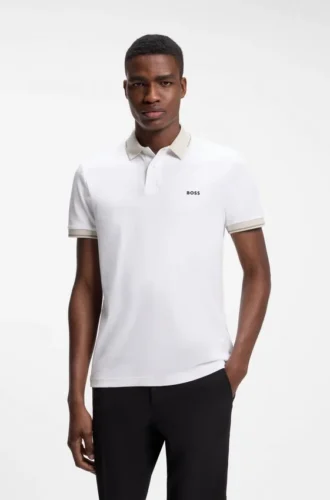 Slim-fit cotton polo shirt
