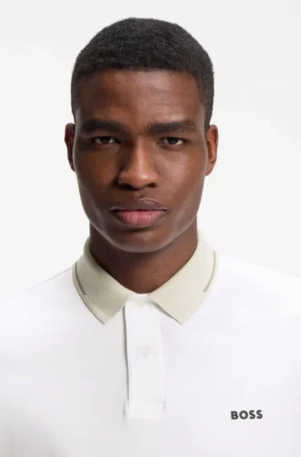 Slim-fit cotton polo shirt