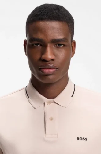 Slim-fit cotton polo shirt