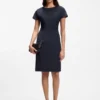Slim-fit dress in Italian stretch wool Slim-fit dress in Italian stretch wool