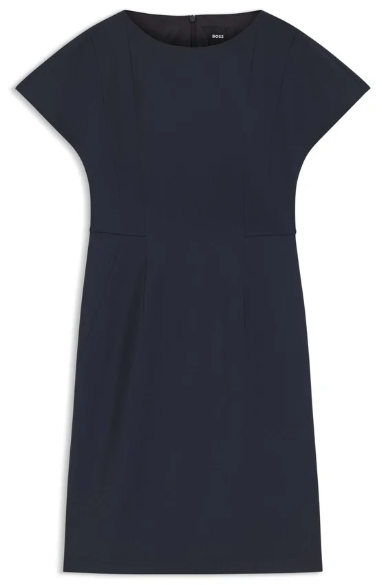 Slim-fit dress in Italian stretch wool Slim-fit dress in Italian stretch wool