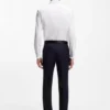 Slim-fit dress shirt in easy-iron stretch cotton Slim-fit dress shirt in easy-iron stretch cotton