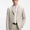 Slim-fit jacket in a linen blend Slim-fit jacket in a linen blend