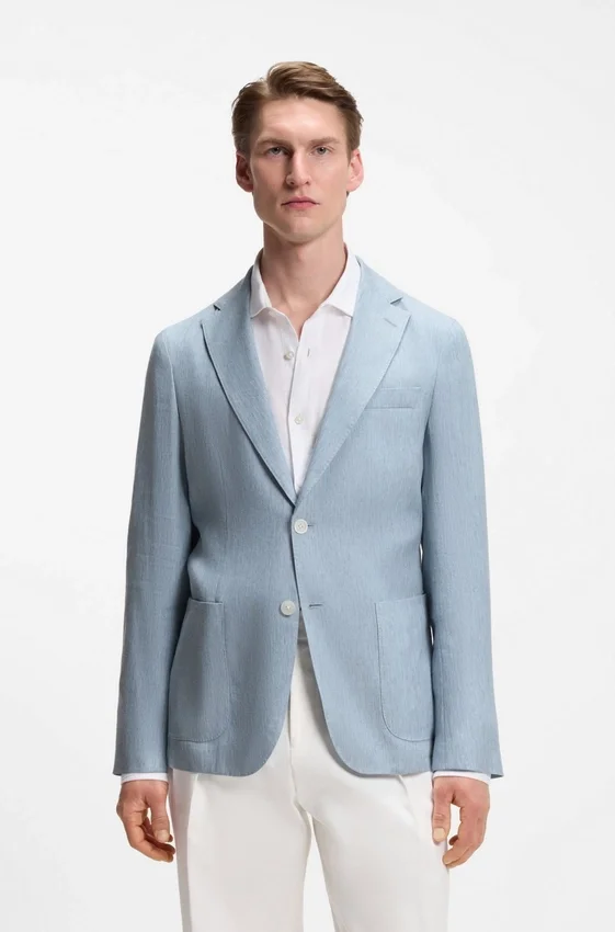 Slim-fit jacket in a linen blend Slim-fit jacket in a linen blend