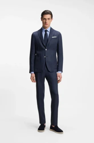 Slim-fit jacket in a linen blend