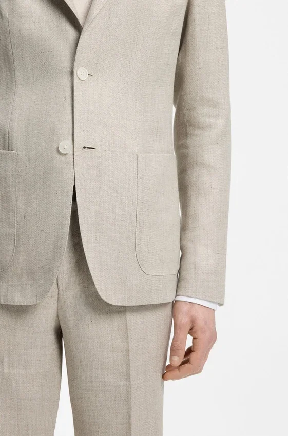 Slim-fit jacket in a linen blend Slim-fit jacket in a linen blend