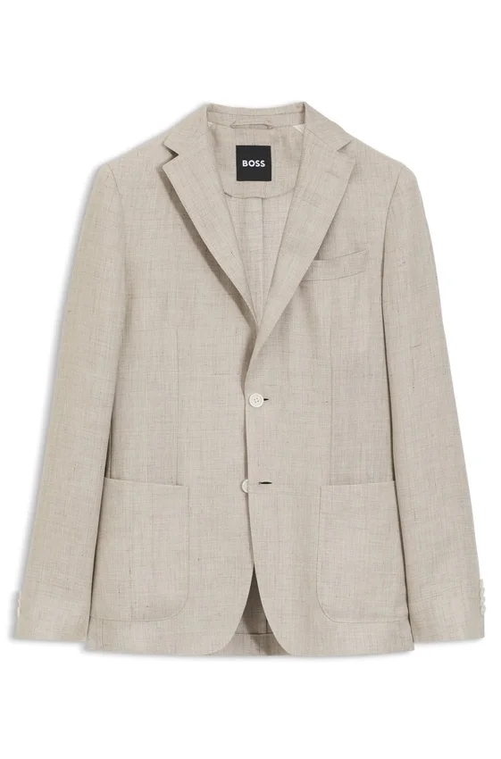 Slim-fit jacket in a linen blend Slim-fit jacket in a linen blend