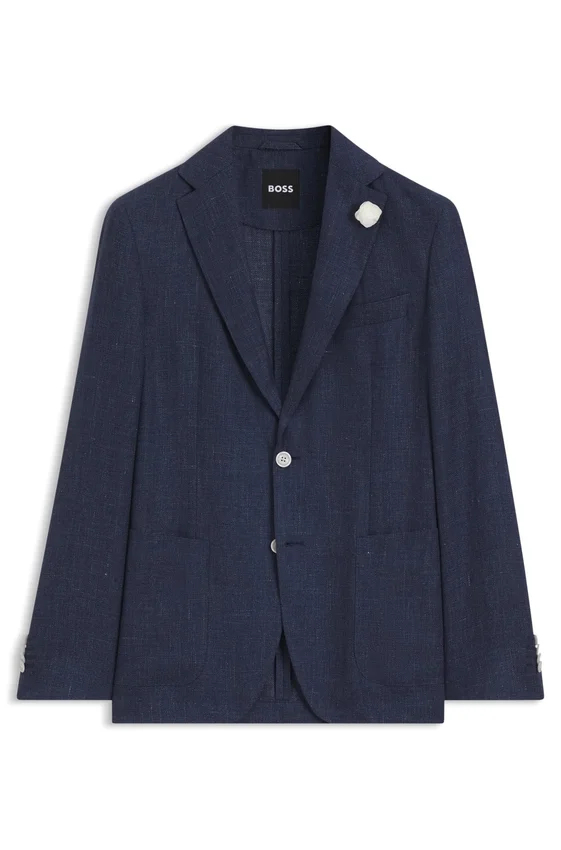 Slim-fit jacket in a linen blend Slim-fit jacket in a linen blend