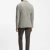 Slim-fit jacket in a patterned cotton blend Slim-fit jacket in a patterned cotton blend
