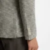 Slim-fit jacket in a patterned cotton blend Slim-fit jacket in a patterned cotton blend