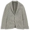 Slim-fit jacket in a patterned cotton blend Slim-fit jacket in a patterned cotton blend
