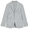 Slim-fit jacket in linen, silk and cotton