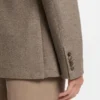Slim-fit jacket in micro-patterned cotton