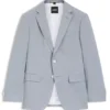 Slim-fit jacket in patterned chiffon