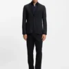 Slim-fit jacket in performance-stretch fabric