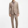 Slim-fit jacket in stretch cotton