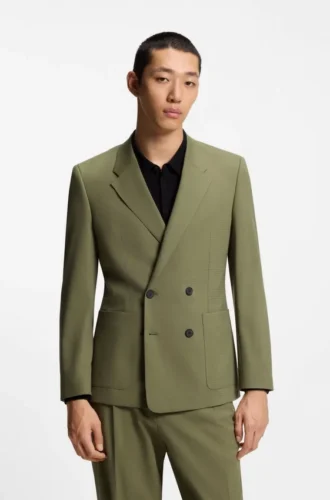 Slim-fit jacket in stretch ripstop
