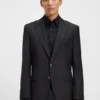 Slim-fit jacket in stretch wool