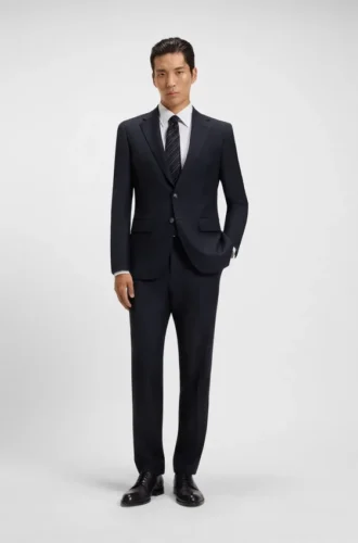 Slim-fit jacket in stretch wool