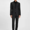 Slim-fit jacket in stretch wool