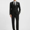 Slim-fit jacket in stretch wool