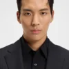 Slim-fit jacket in stretch wool