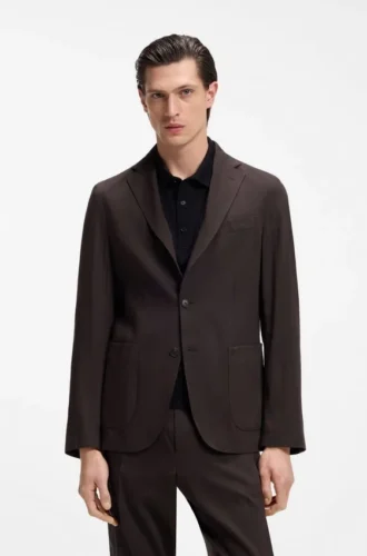 Slim-fit jacket in Tech Linen