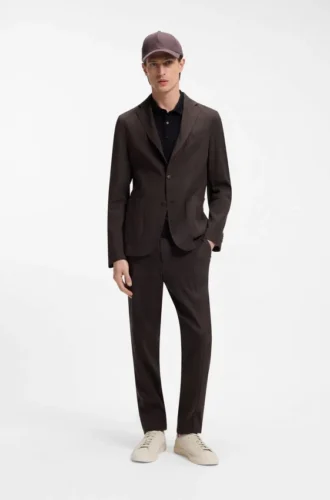 Slim-fit jacket in Tech Linen