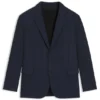 Slim-fit jacket in twill-print jersey
