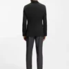 Slim-fit jacket in virgin wool and silk