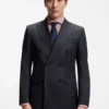 Slim-fit jacket in virgin wool serge Slim-fit jacket in virgin wool serge