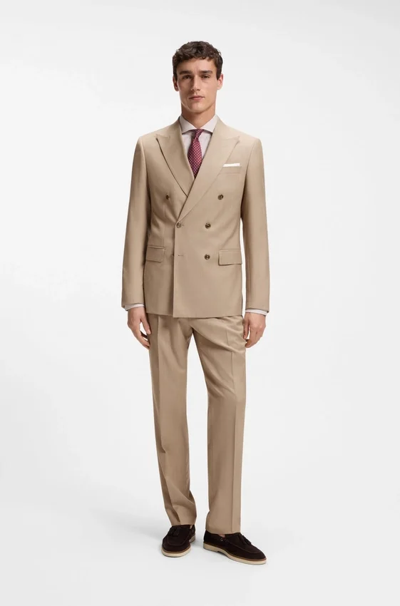 Slim-fit jacket in virgin wool serge Slim-fit jacket in virgin wool serge