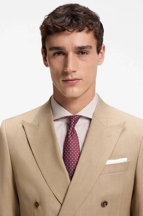Slim-fit jacket in virgin wool serge Slim-fit jacket in virgin wool serge