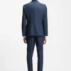 Slim-fit jacket in virgin wool, silk and linen Slim-fit jacket in virgin wool, silk and linen