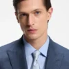 Slim-fit jacket in virgin wool, silk and linen Slim-fit jacket in virgin wool, silk and linen