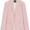 Slim-fit jacket in virgin wool, silk and linen Slim-fit jacket in virgin wool, silk and linen