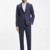 Slim-fit jacket in washable virgin wool Slim-fit jacket in washable virgin wool