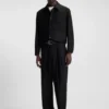 Slim-fit jacket in wool-blend twill