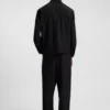 Slim-fit jacket in wool-blend twill