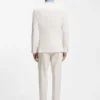 Slim-fit jacket in wool, silk and linen