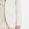 Slim-fit jacket in wool, silk and linen