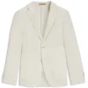 Slim-fit jacket in wool, silk and linen