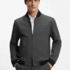 Slim-fit jacket in wrinkle-resistant fabric