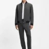 Slim-fit jacket in wrinkle-resistant fabric
