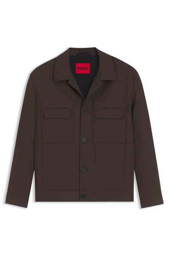 Slim-fit jacket in wrinkle-resistant twill Slim-fit jacket in wrinkle-resistant twill