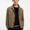 Slim-fit jacket in wrinkle-resistant twill Slim-fit jacket in wrinkle-resistant twill