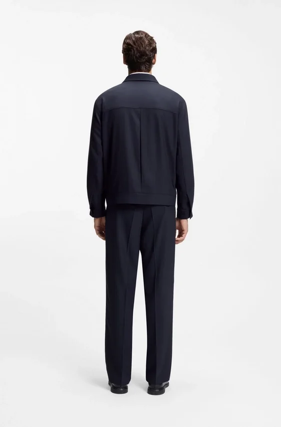 Slim-fit jacket in wrinkle-resistant twill Slim-fit jacket in wrinkle-resistant twill
